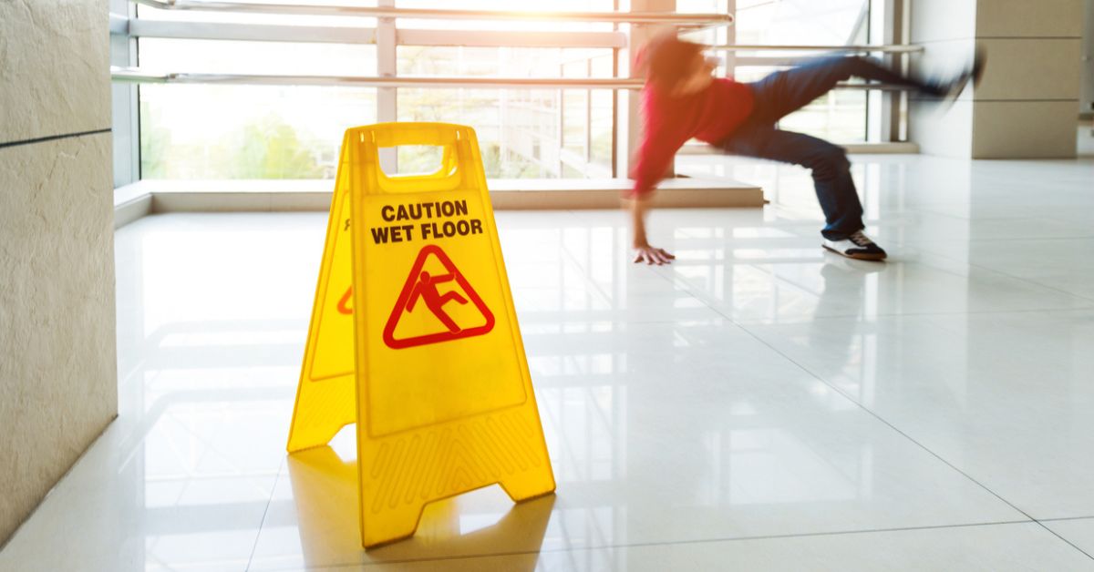 Slip and fall/ wet floor sign